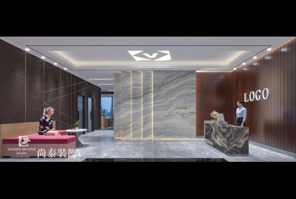 南山前海信利康大廈船務公司辦公室裝修設(shè)計